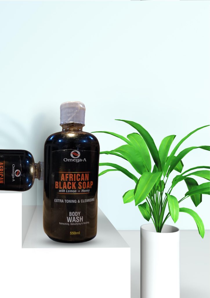 Omega-A African Black Soap Body Wash