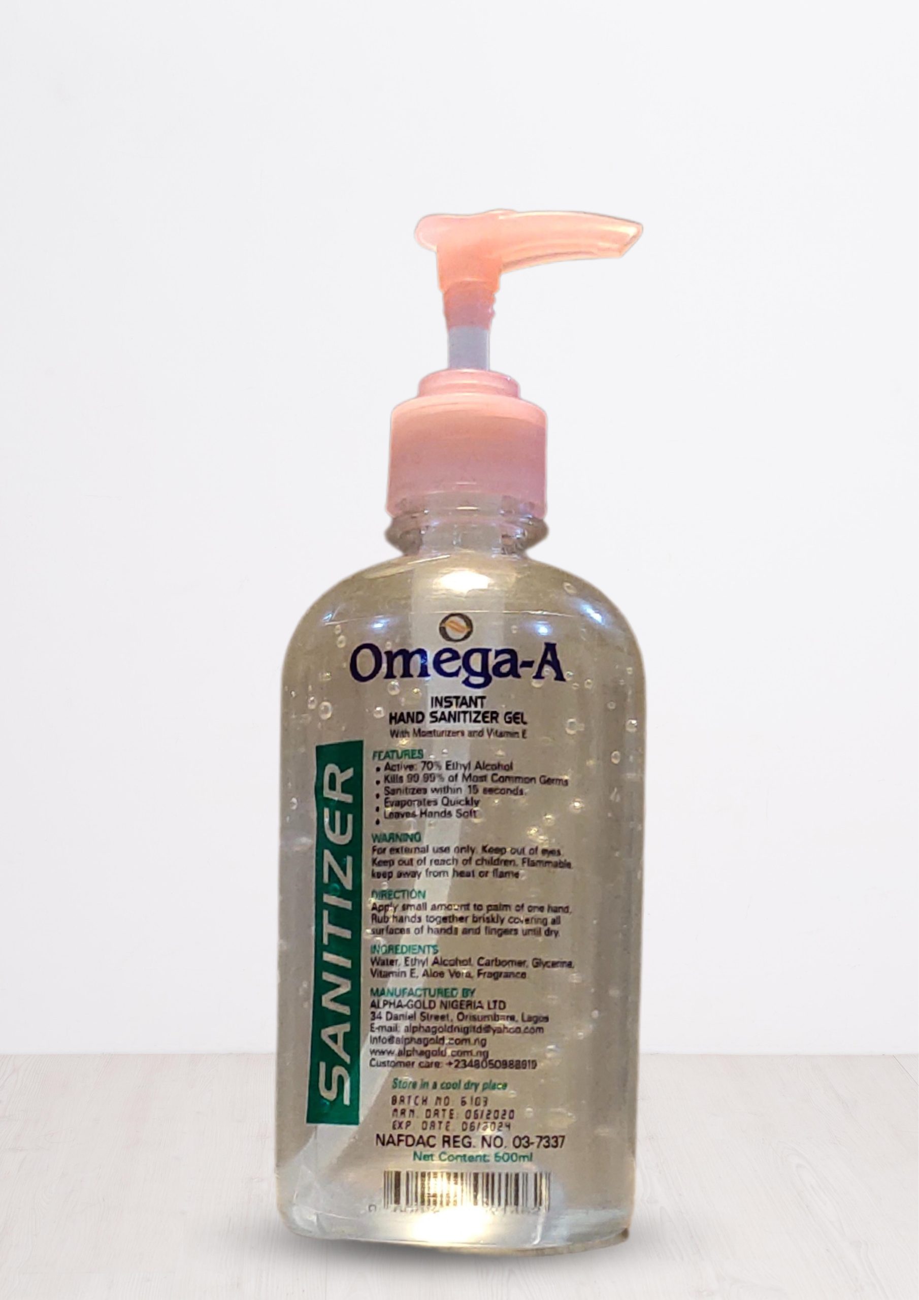 Omega-A hand Sanitizer